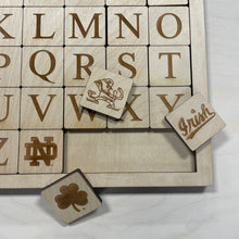 Load image into Gallery viewer, Notre Dame Wooden Alphabet Puzzle