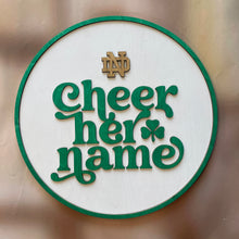 Load image into Gallery viewer, Premium Notre Dame "Cheer Her Name" Wall Art