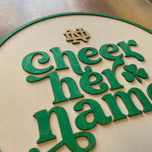 Load image into Gallery viewer, Premium Notre Dame "Cheer Her Name" Wall Art