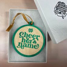 Load image into Gallery viewer, Cheer Her Name Christmas Ornament