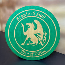 Load image into Gallery viewer,  This Stanford Hall Wall Sign measures 15.5" in diameter.