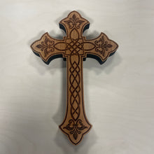 Load image into Gallery viewer, Fleur-de-lis Cross