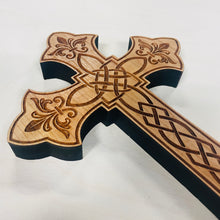 Load image into Gallery viewer, Fleur-de-lis Cross