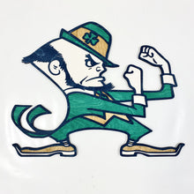 Load image into Gallery viewer, This Premium Notre Dame Leprechaun Wall art measures 30" x 24.5" x 1/2".