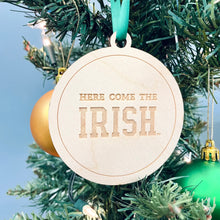 Load image into Gallery viewer, Each ornament is made from birch, laser-engraved, and is 3.25" in diameter.