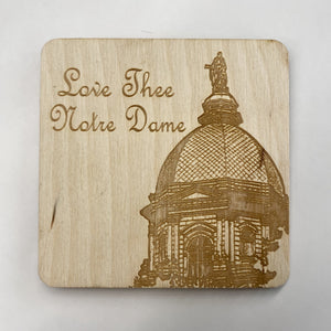 Notre Dame Coaster Set - Birch