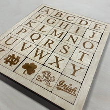 Load image into Gallery viewer, Notre Dame Wooden Alphabet Puzzle
