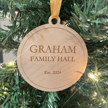 Load image into Gallery viewer, Graham Family Hall Christmas Ornament
