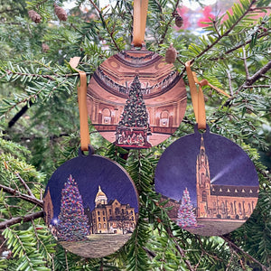 Notre Dame Christmas Tree Ornament Set