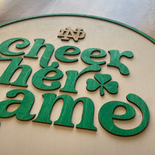 Load image into Gallery viewer, Premium Notre Dame "Cheer Her Name" Wall Art
