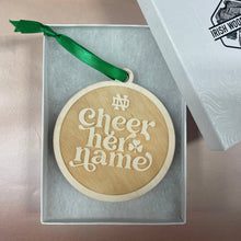 Load image into Gallery viewer, Cheer Her Name Christmas Ornament
