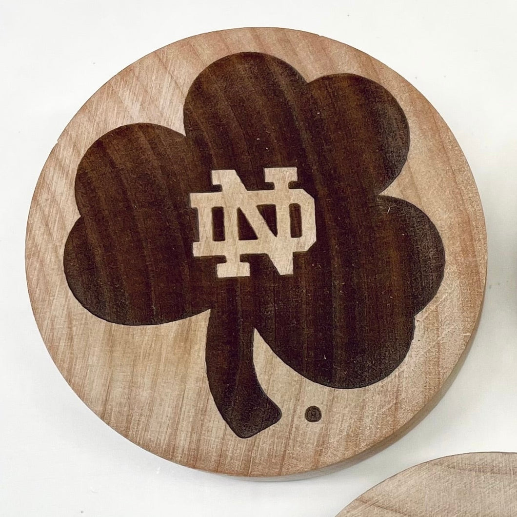 This Notre Dame Bottle Opener Set features three 2 1/2