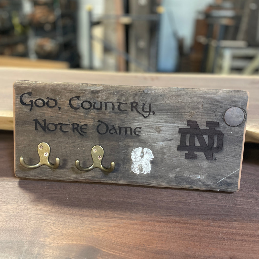 Notre Dame Stadium Bench Key Holder