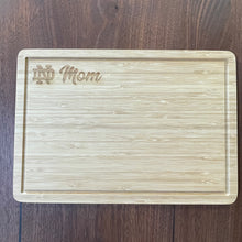 Load image into Gallery viewer, Notre Dame Mom Cutting Board
