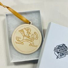 Load image into Gallery viewer, Notre Dame Leprechaun Christmas Ornament
