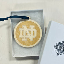 Load image into Gallery viewer, Notre Dame Monogram Christmas Ornament
