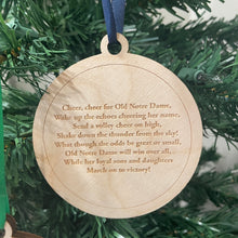 Load image into Gallery viewer, Notre Dame Monogram Christmas Ornament
