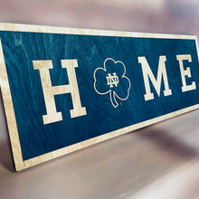 Load image into Gallery viewer, Premium Notre Dame HOME Horizontal Sign

