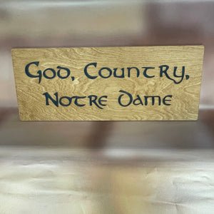 Premium God, Country, Notre Dame Wall Art
