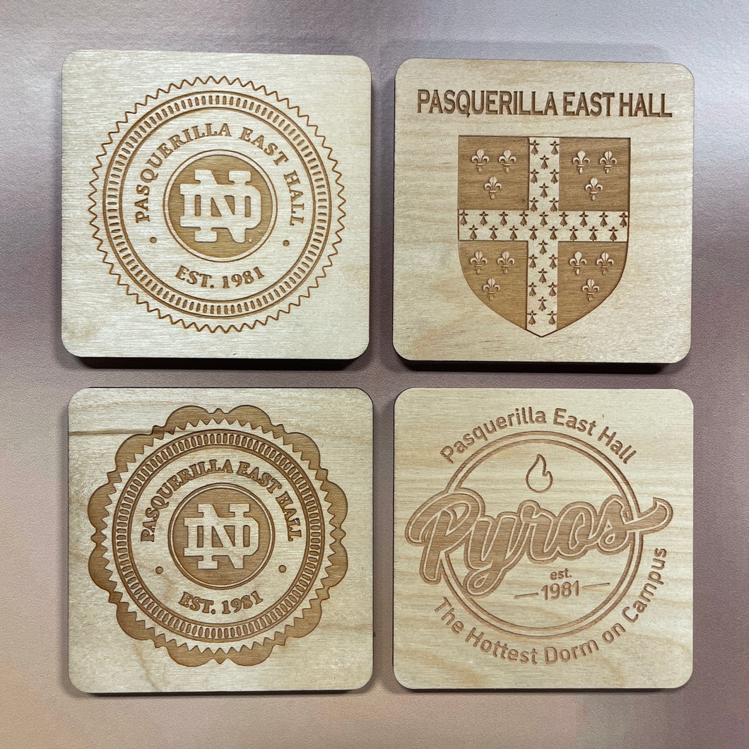 Pasquerilla East Hall Coaster Set