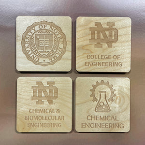 Notre Dame Engineering Program Coaster Sets