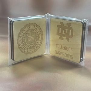 Notre Dame College or School Coaster Sets