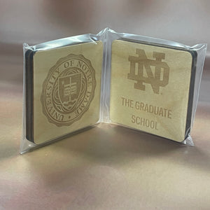 Notre Dame College or School Coaster Sets