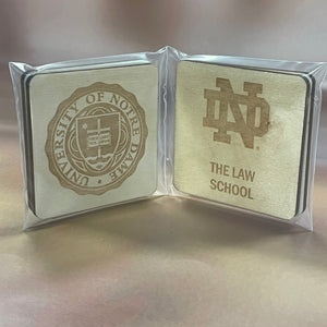 Notre Dame College or School Coaster Sets