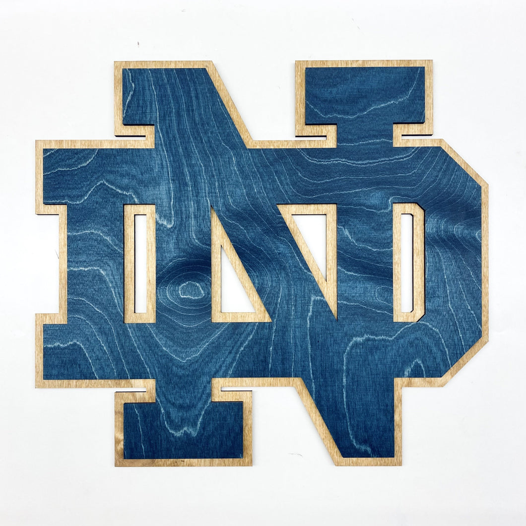 This Premium Notre Dame Monogram is currently available in three sizes: Small (10