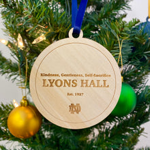 Load image into Gallery viewer, Lyons Hall Christmas Ornament
