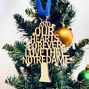 Love Thee Notre Dame Christmas Ornament