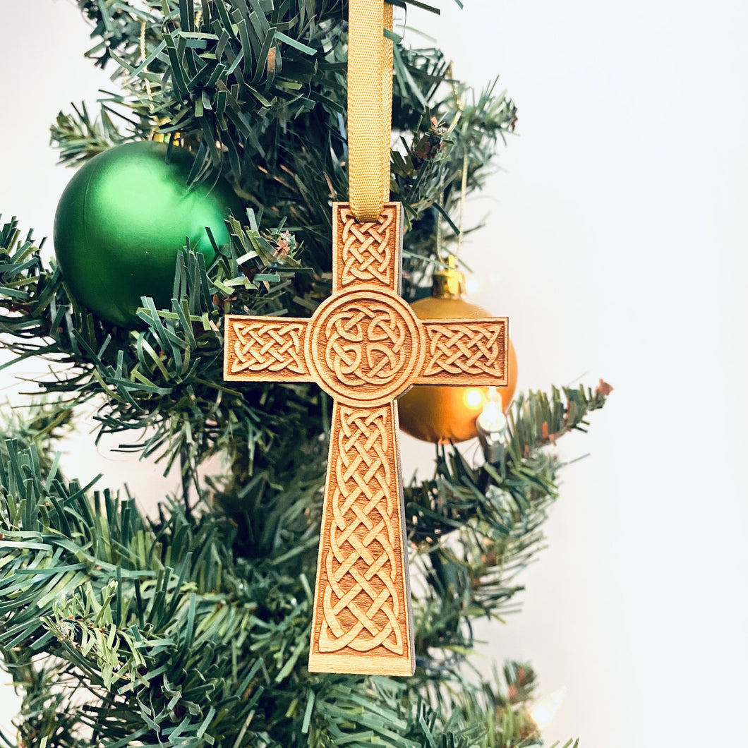 Celtic Cross Christmas Ornament