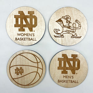 Notre Dame Basketball Coaster Set
