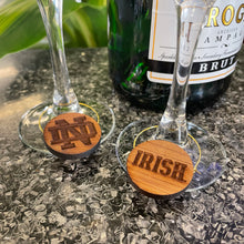 Load image into Gallery viewer, Notre Dame Stadium Bench Wood Wine Charms
