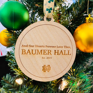 Baumer Hall Christmas Ornament