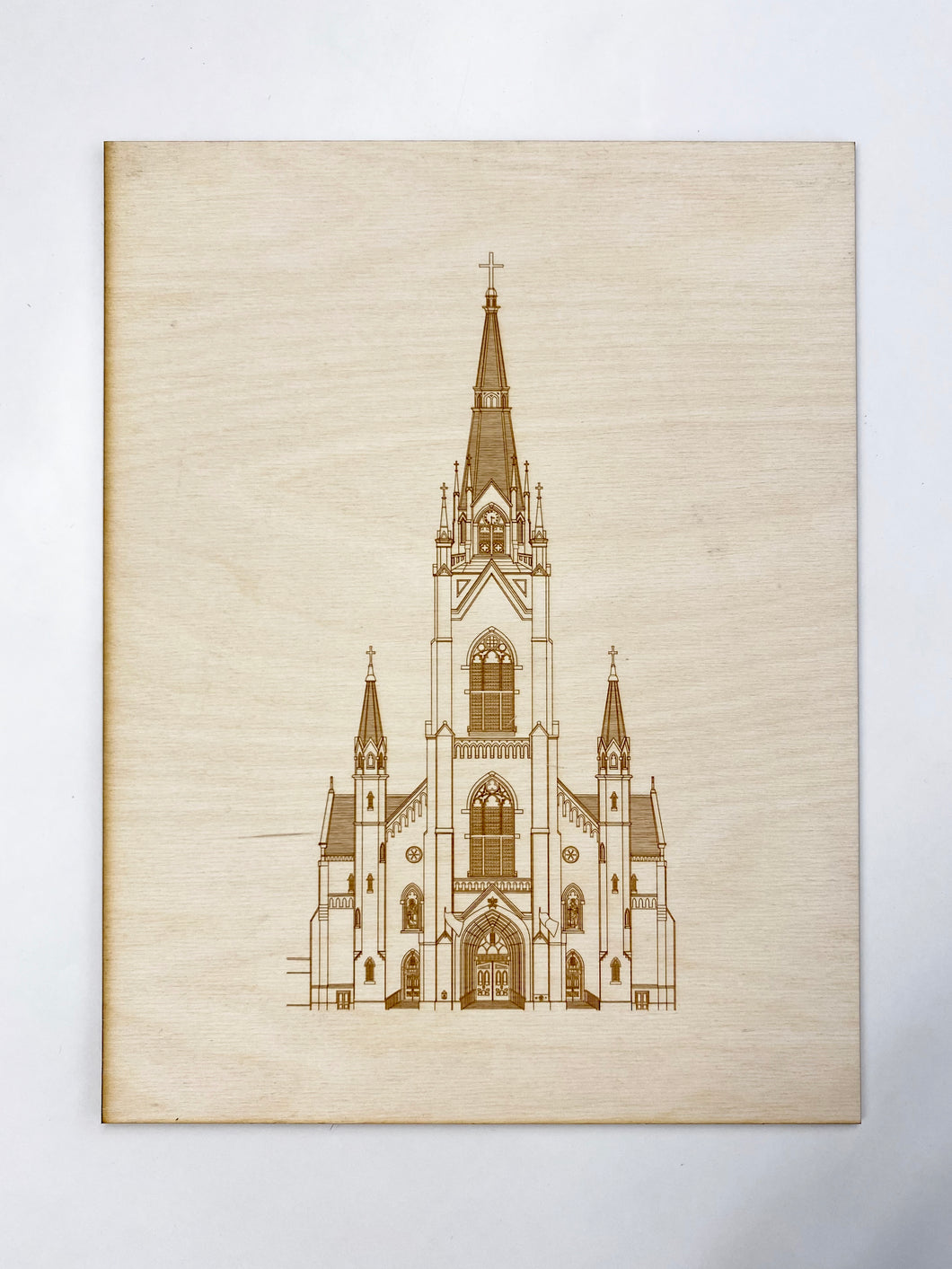 Notre Dame Basilica Laser Print