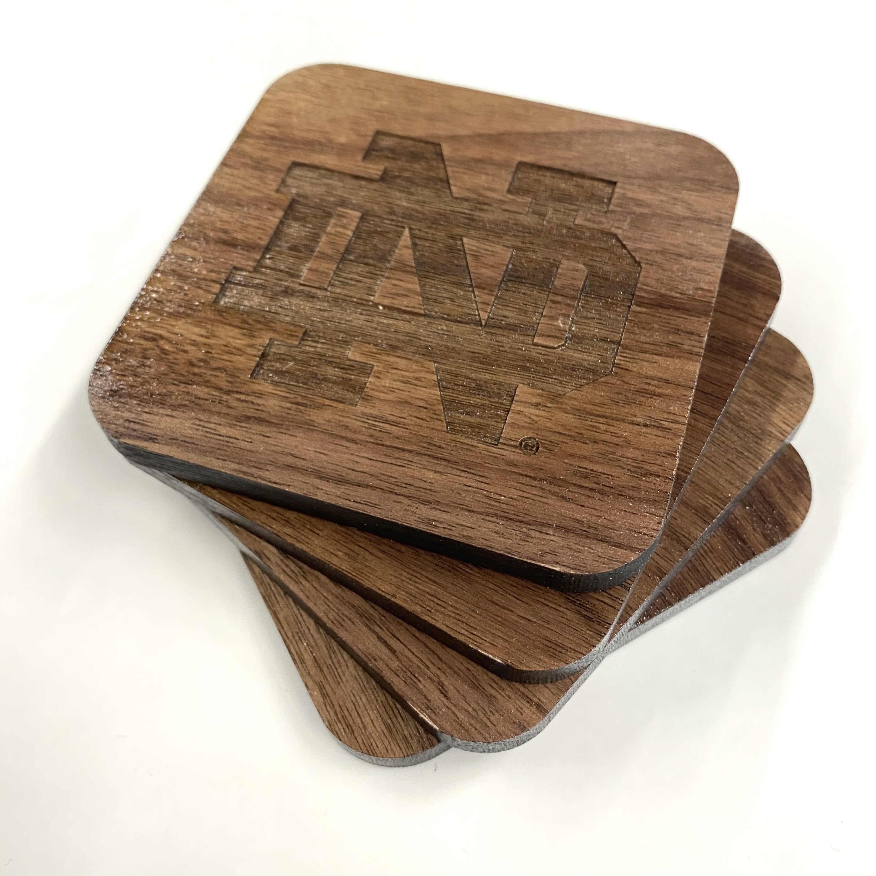 Handmade Wooden Coaster Set - Norse Spirit