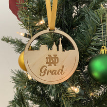 Load image into Gallery viewer, Notre Dame Grad Christmas Ornament
