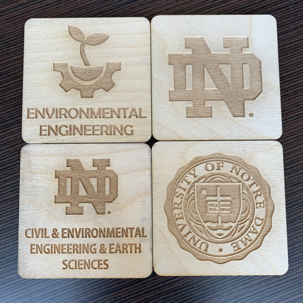 ND Environmental Engineering Coaster Set