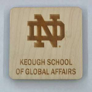 ND Keough School of Global Affairs Coaster Set