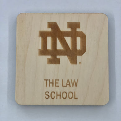 Personalized Notre Dame Stadium Bench Wood Coaster Holder – Irish Woodworks