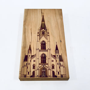 Notre Dame Basilica Laser Print Plaque
